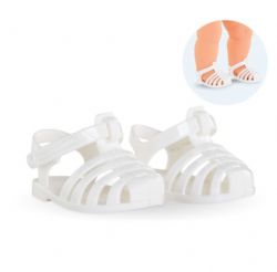 COROLLE - SANDALES BLANCHES POUR POUPÉE 14